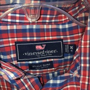 Vineyard Vines plaid button down shirt